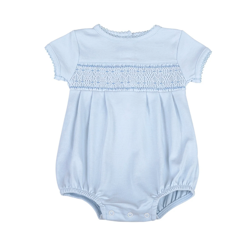 Blue Smocked Boy Bubble