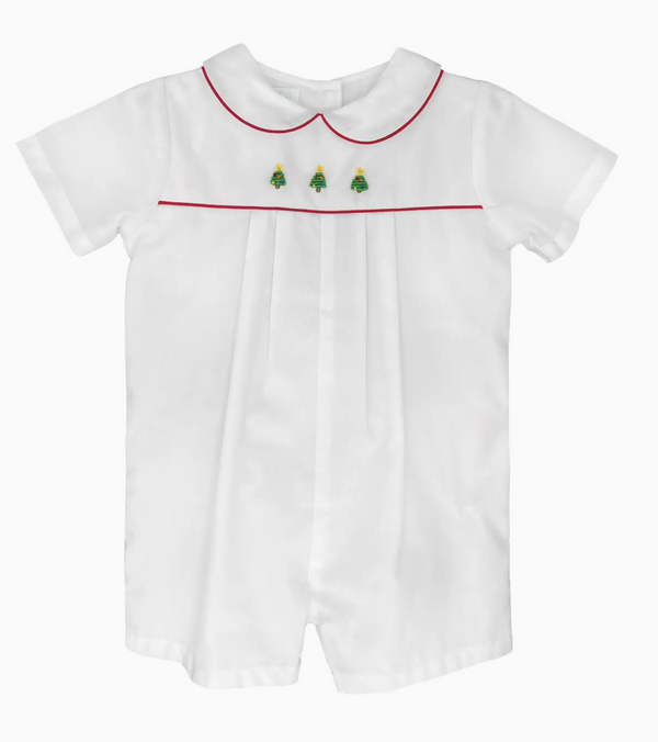 Christmas Embroidered Romper