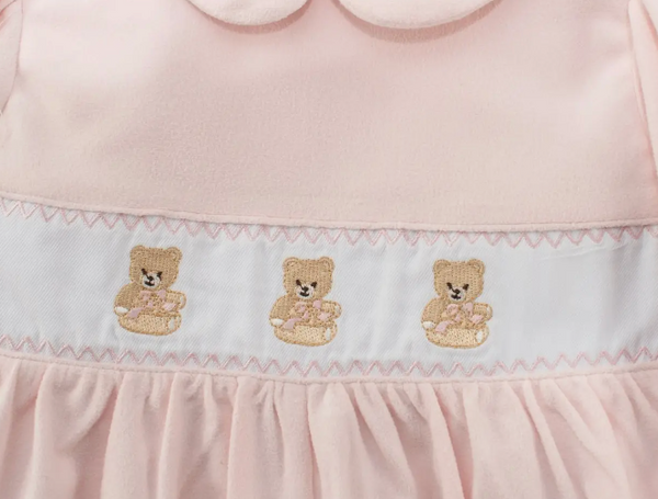 Girl Smocked Teddy Bear