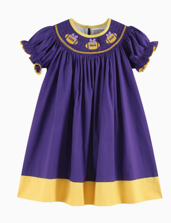 LSU Smocked Dress