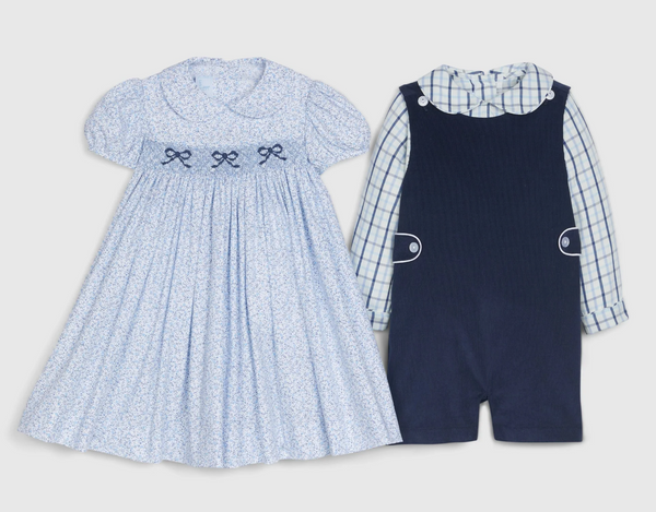 Blue Vinigs Smocked Dress