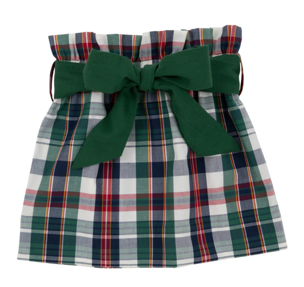 Beasley Bow Skirt Field Park Plaid