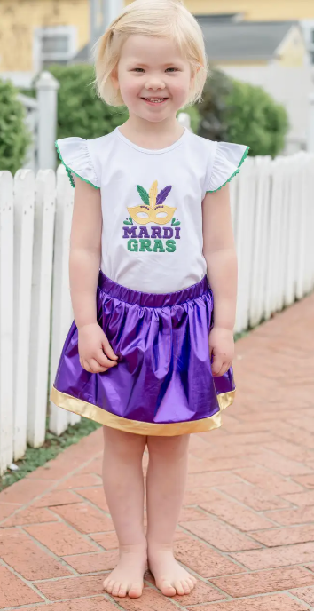 Mardi Gras Skort