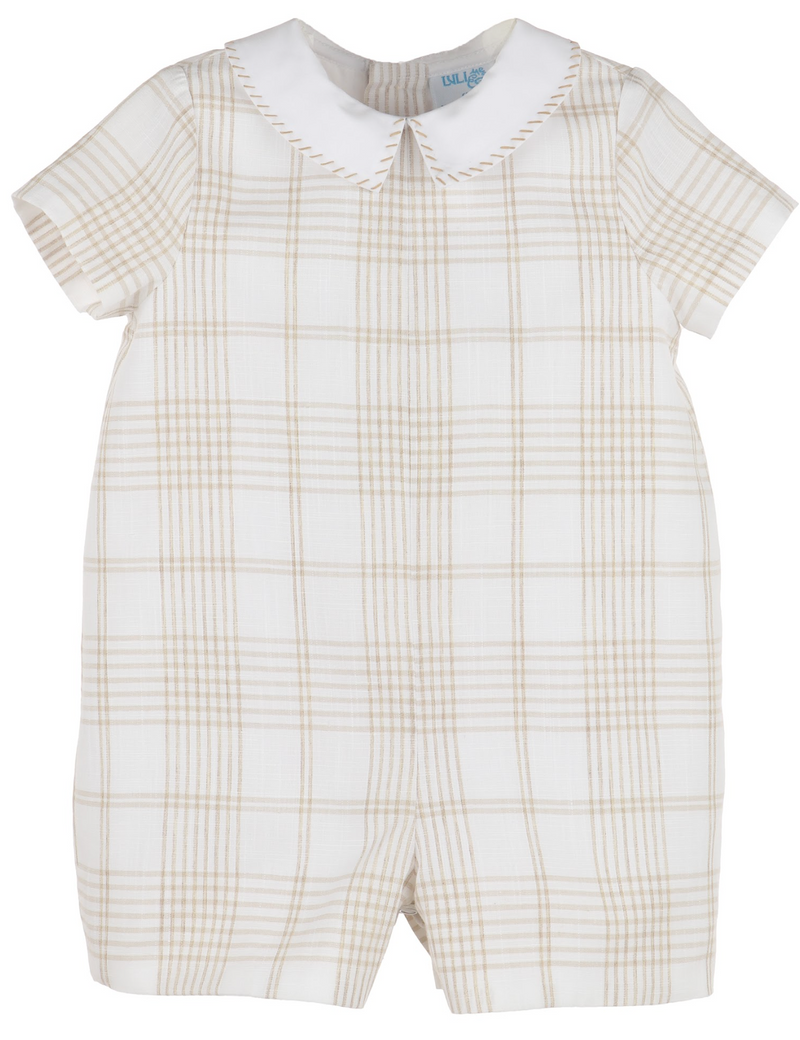 Plaid Boy Romper