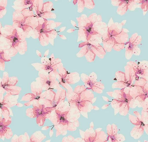 Cherry Blossom Zipper Footie