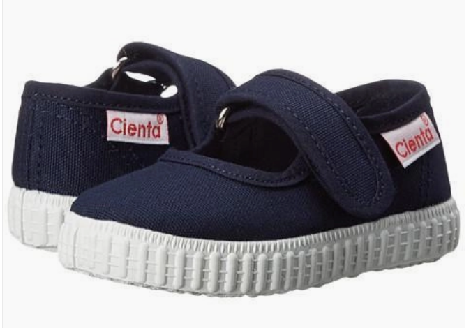 Navy Mary Jane Velcro